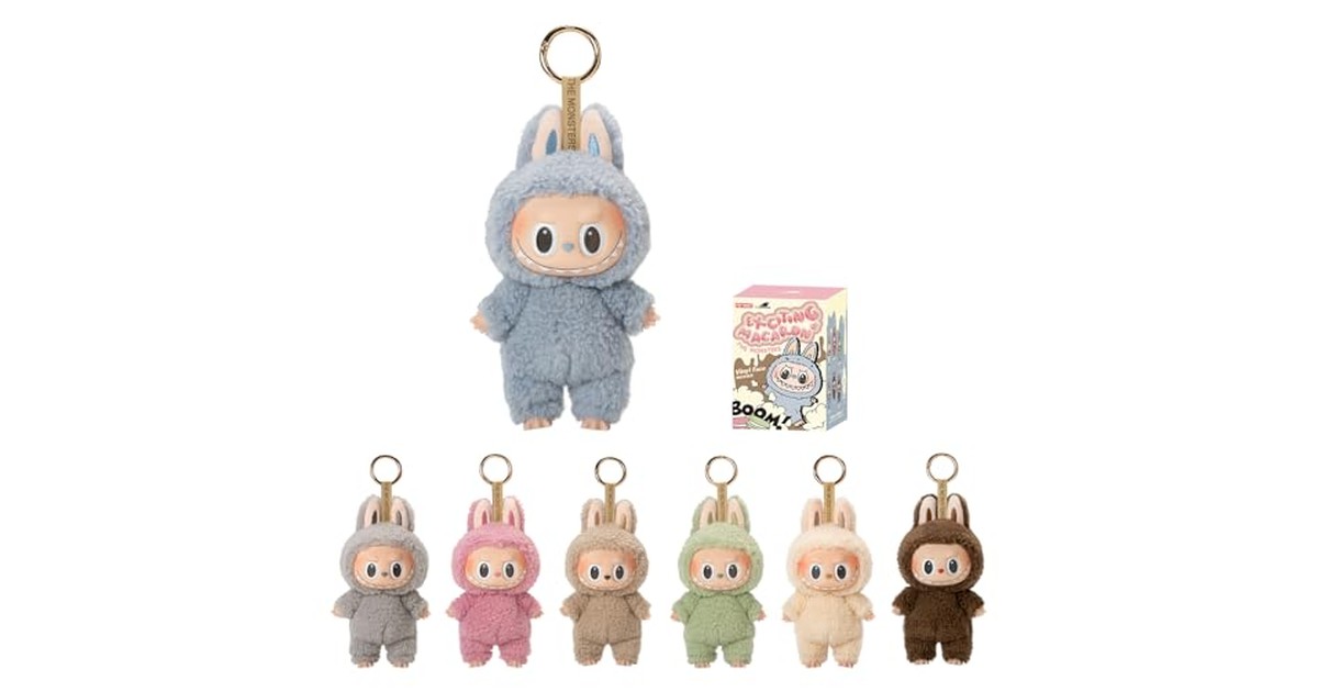 POP MART The Monsters - おいしいマカロン ビニールフェイスブラインドボックス ランダムデザイン アクションフィギュア コレクターズおもちゃ ホームデコレーション、シングルボックス の商品画像