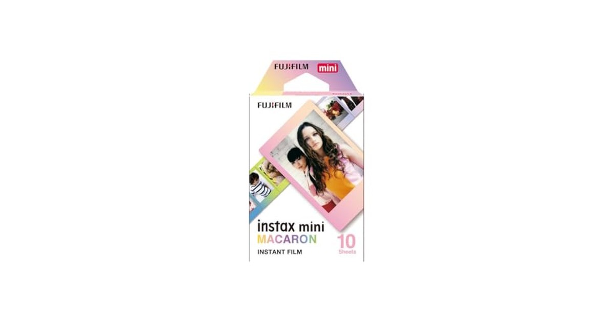 富士フイルム(FUJIFILM) インスタントカメラ チェキ用フィルム 10枚入 絵柄 (マカロン) INSTAX MINI MACARON WW 1 の商品画像