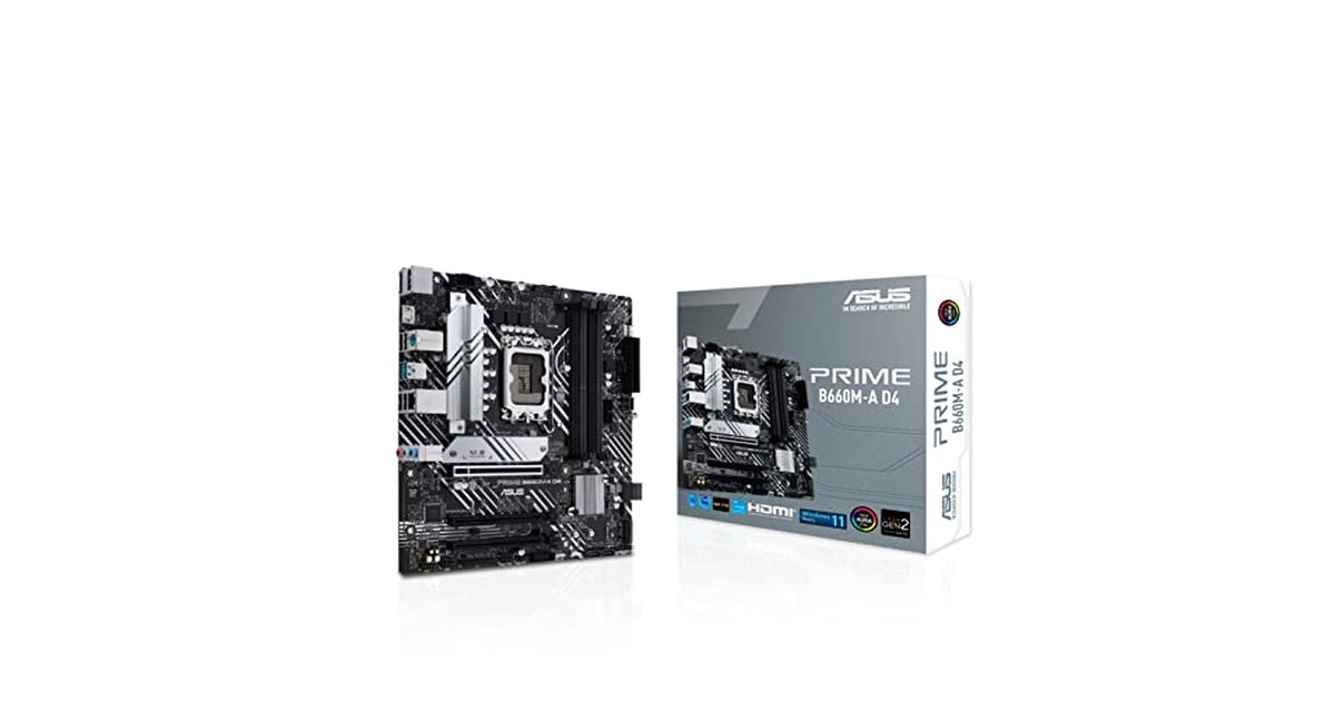 ASUS INTEL 第12世代 CPU ( LGA1700 ) 対応 B660 チップセット mATX マザーボード PRIME B660M-A D4 【 国内正規代理店品 】 の商品画像
