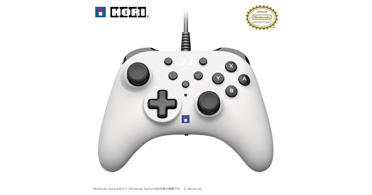 ホリパッド TURBO for Nintendo Switch™ 2, Windows PC ホワイト の商品画像