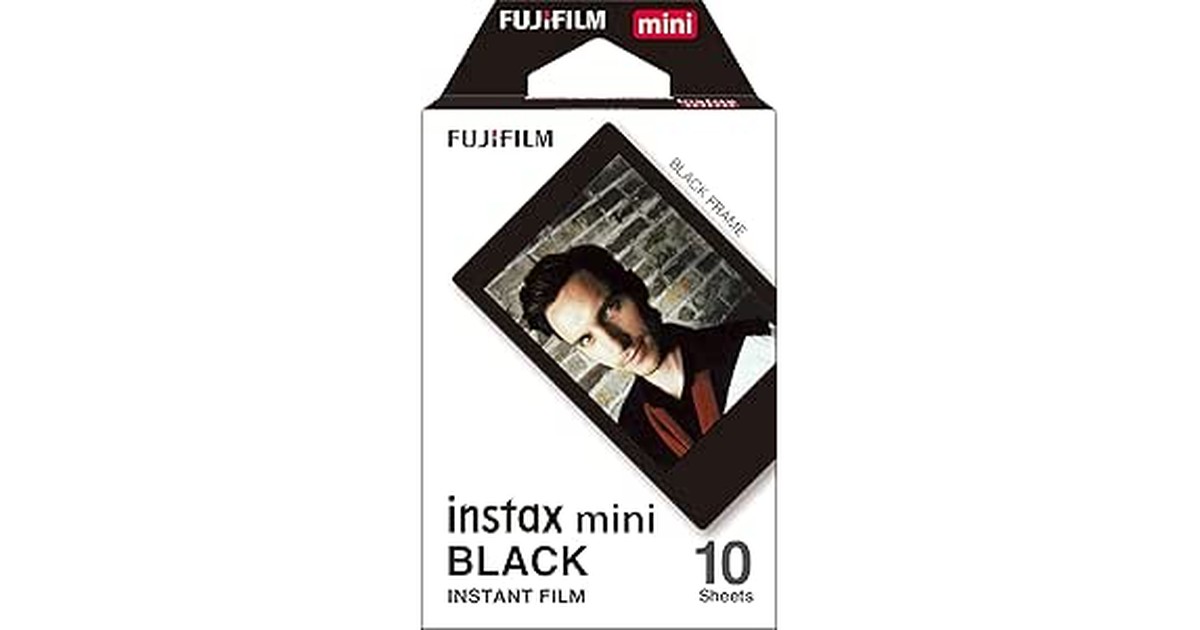 富士フイルム(FUJIFILM) インスタントカメラ チェキ用フィルム 10枚入 ブラック INSTAX MINI BLACK FRAME WW 1 の商品画像