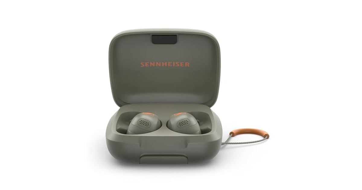 ゼンハイザー Sennheiser ワイヤレスイヤホン MOMENTUM Sport オリーブ 高性能ドライバー 24時間再生 ハイブリッドアダプティブノイズキャンセリング 外音取り込み機能 bluetooth 5.2 IP55 スポーツ用イヤホン 心拍数 体温測定 の商品画像