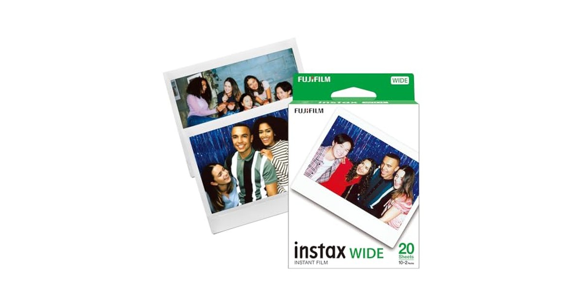 instax 富士フイルム インスタントカラーフィルム instax WIDE 2パック品(10枚入×2) INSTAX WIDE K R 2 の商品画像