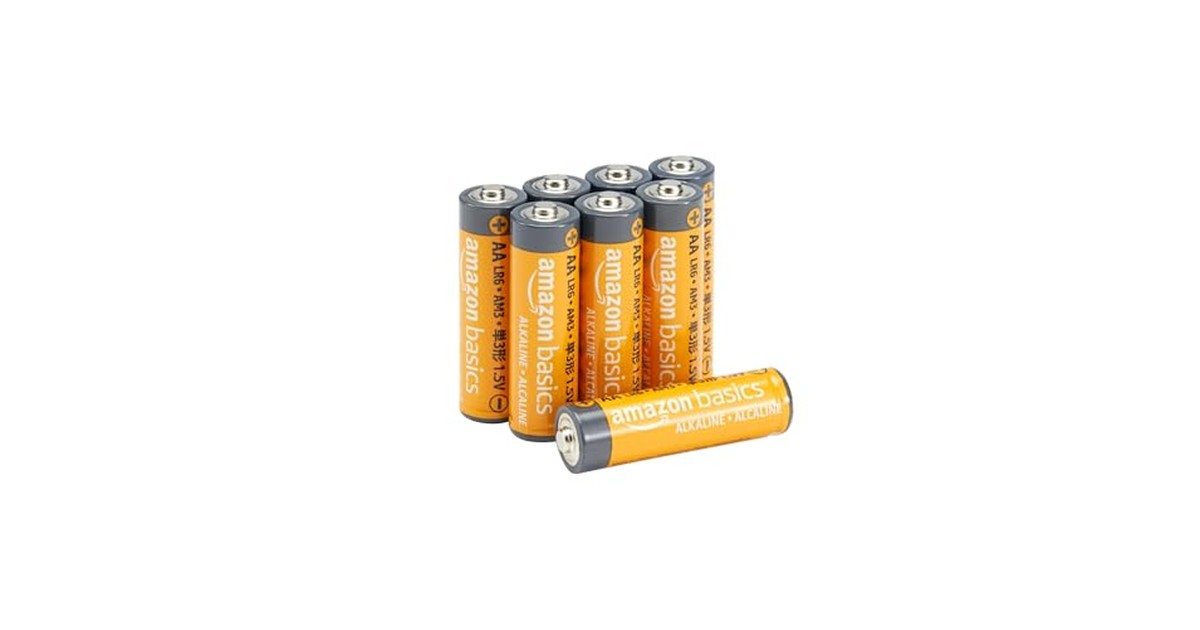 Amazonベーシック 乾電池 単3形 単三電池 アルカリ 保存期限10年 8個セット 1.5V 液漏れ防止 の商品画像
