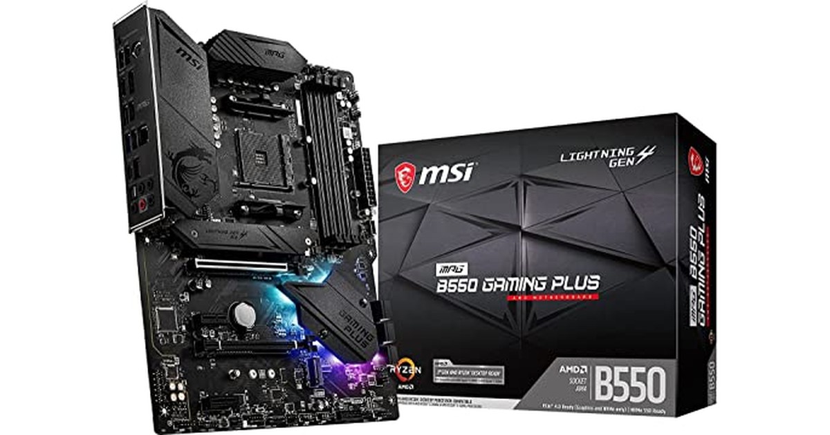MSI マザーボード MPG B550 GAMING PLUS/A ATX [AMD B550 チップセット搭載] Ryzen 5000 シリーズプロセッサー MB5873 の商品画像