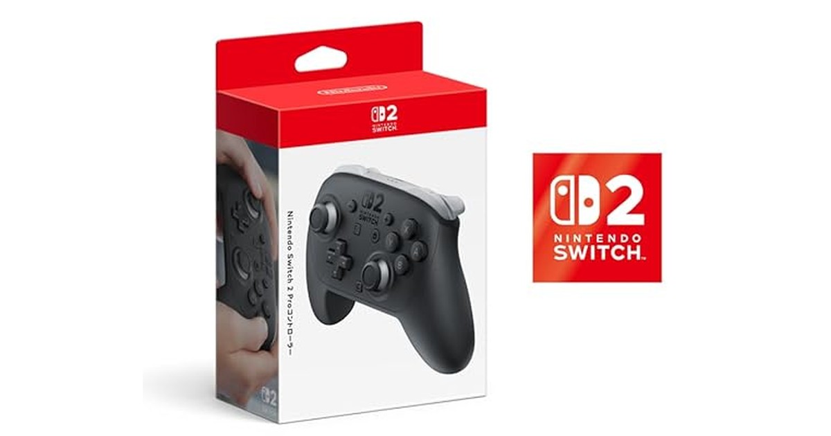 【任天堂純正品】Nintendo Switch 2 Proコントローラー 【Amazon.co.jp限定特典】Nintendo Switch 2 ロゴデザインステッカー 同梱 の商品画像