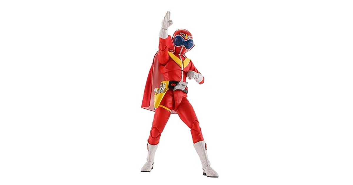 TAMASHII NATIONS S.H.フィギュアーツ（真骨彫製法） 秘密戦隊ゴレンジャー アカレンジャー スーパー戦隊 50th Anniversary Ver.（初回限定台座付属） 約145mm PVC&ABS&布製 塗装済み可動フィギュア の商品画像