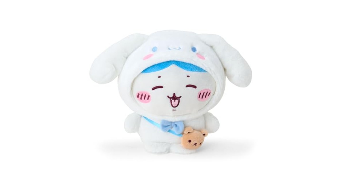 サンリオ(SANRIO) ちいかわ ぬいぐるみ（ハチワレ） シナモロール ポリエステル 対象年齢3才以上 826456 の商品画像