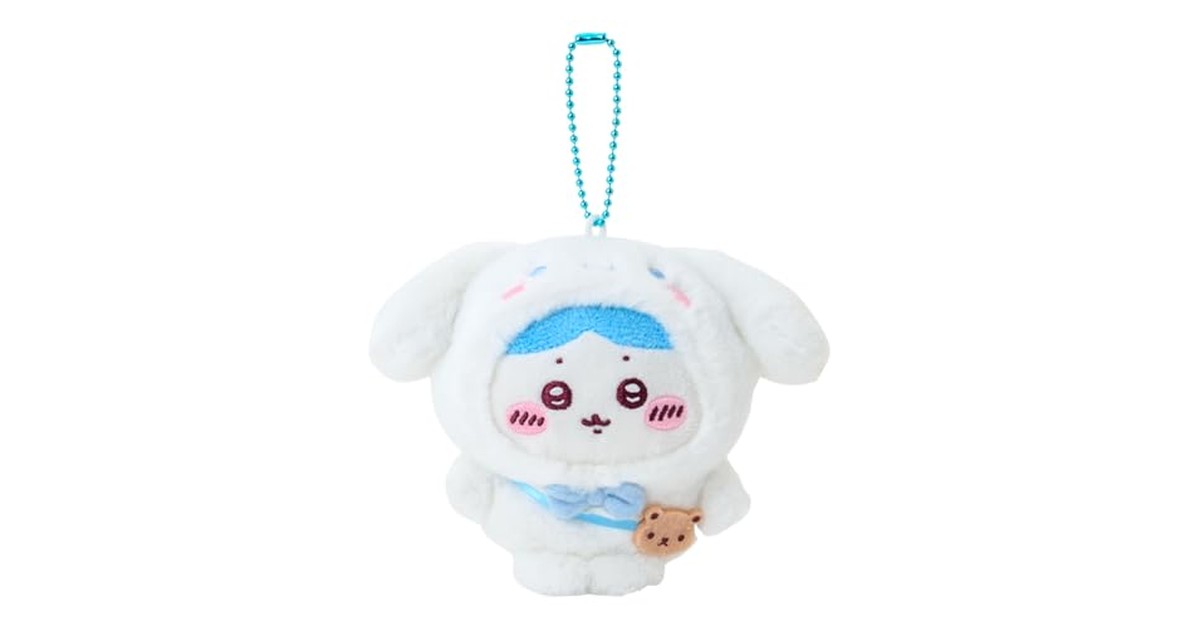 サンリオ(SANRIO) ちいかわ マスコットホルダー（ハチワレ） シナモロール ポリエステル・スチール 対象年齢6才以上 826634 の商品画像