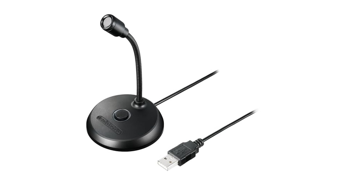 オーディオテクニカ ATR4800-USB PC用 USBマイク コンデンサーマイク USB端子 ミュートボタン 小型 Web会議 ボイスチャット 配信 Windows mac【国内正規品】 の商品画像