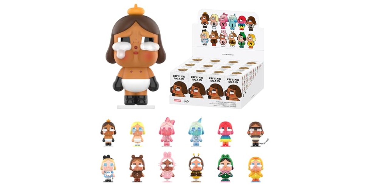 POP MART CRYBABY Crying Again シリーズ【1ピース】ポップマート ガチャガチャ ブラインド ボックス フィギュア プラモデル プレミアム おもちゃ PVC ソフビ オリジナル キャラクター 誕生日 プレゼント の商品画像