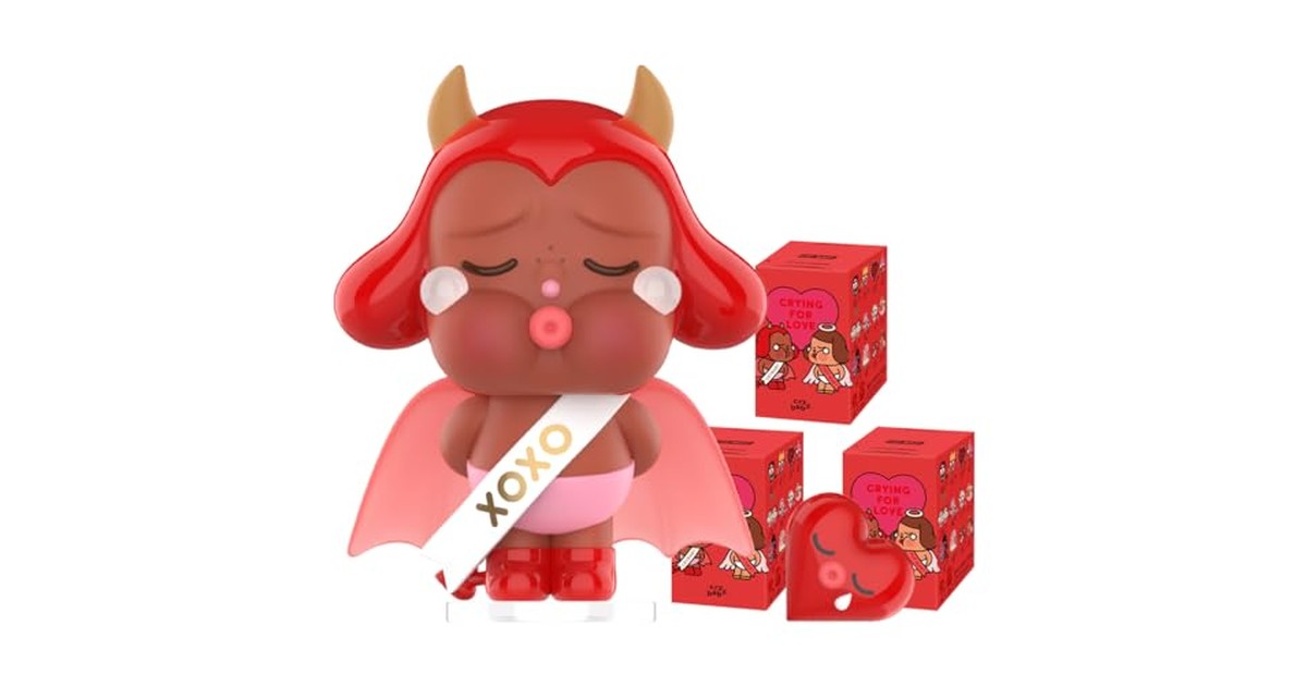 POP MART CRYBABY Crying For Love シリーズ 【3ピース】ポップマート ガチャガチャ ブラインド ボックス フィギュア プラモデル プレミアム おもちゃ PVC ソフビ オリジナル キャラクター 誕生日 プレゼント の商品画像