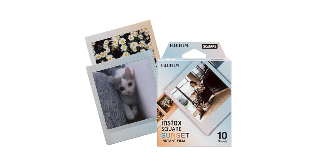 富士フイルム(FUJIFILM) スクエアフォーマットフィルム instax SQUARE サンセットフレーム 10枚入 INS SQ SUNSET WW 1 の商品画像