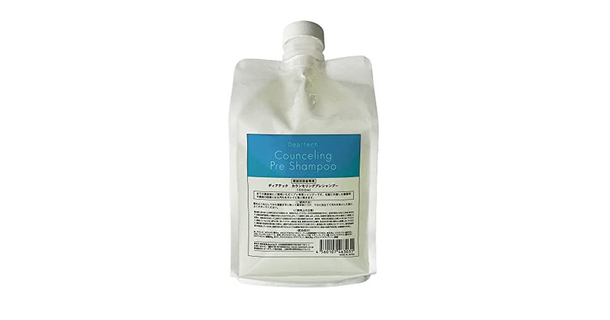 deartech(ディアテック) カウンセリング プレシャンプー 1000ml 薄黄色 詰替え用 の商品画像