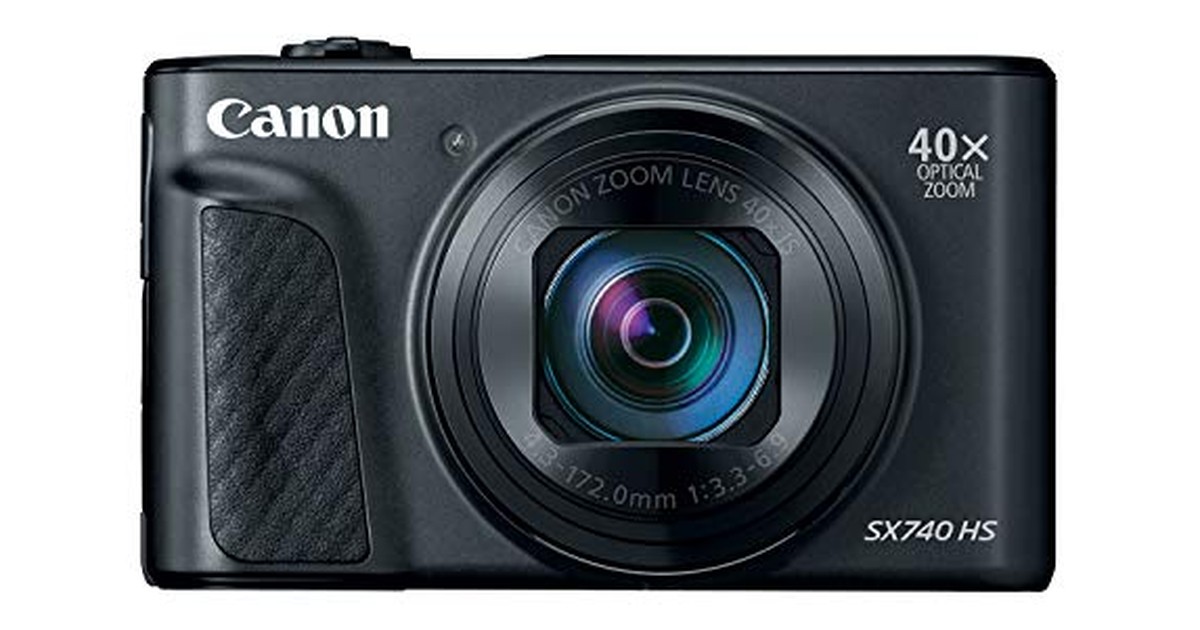 Canon コンパクトデジタルカメラ PowerShot SX740 HS ブラック 光学40倍ズーム/4K動画/Wi-Fi対応 PSSX740HSBK の商品画像