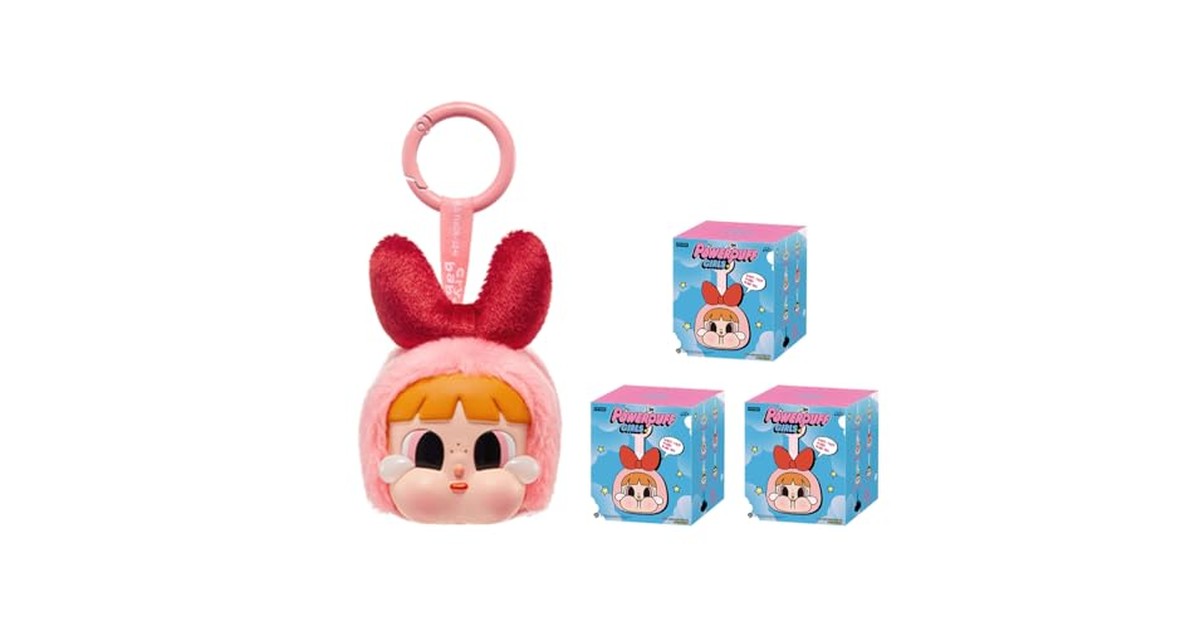 POP MART CRYBABY × Powerpuff Girls Series-Vinyl Face Plush Blind Box 【アソートボックス 6ピース】 ポップマート ガチャガチャ ブラインド ボックス フィギュア プラモデル プレミアム おもちゃ PVC ソフビ オリジナル キャラクター 誕生日 プレゼント の商品画像