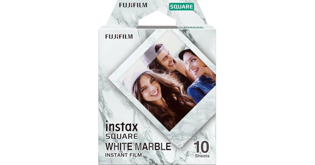 富士フイルム(FUJIFILM) スクエアフォーマットフィルム instax SQUARE ホワイトマーブル INS SQ WHITEMARBLE WW1 の商品画像