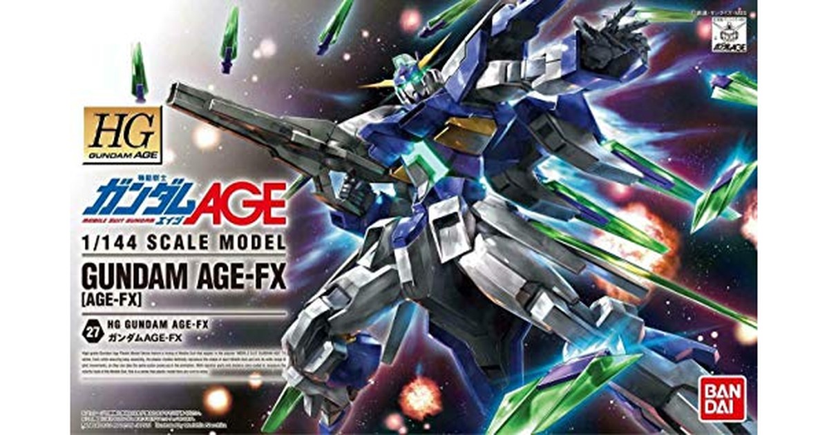 HG 機動戦士ガンダムAGE ガンダムAGE-FX 1/144スケール 色分け済みプラモデル の商品画像