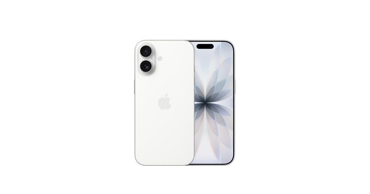 Apple iPhone 17 256GB (SIMフリー)：ProMotionを採用した6.3インチディスプレイ、A19チップ、グループセルフィーを一段とスマートに撮れるセンターフレームフロントカメラ、向上した耐擦傷性能、一日中使えるバッテリー；ホワイト の商品画像