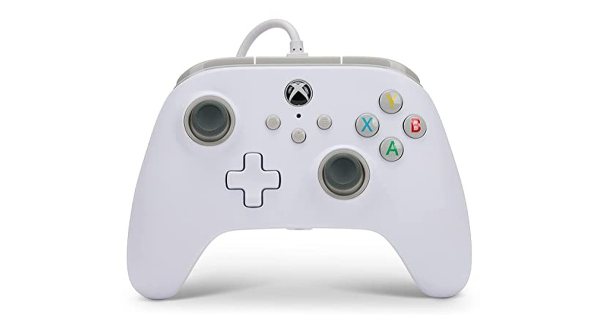 【Xbox公式ライセンス商品】PowerA 有線コントローラー Xbox Series X|S Xbox One PC Windows 10/11 用(公式ライセンス取得) 1519365-02 ホワイト 二重振動機能 の商品画像