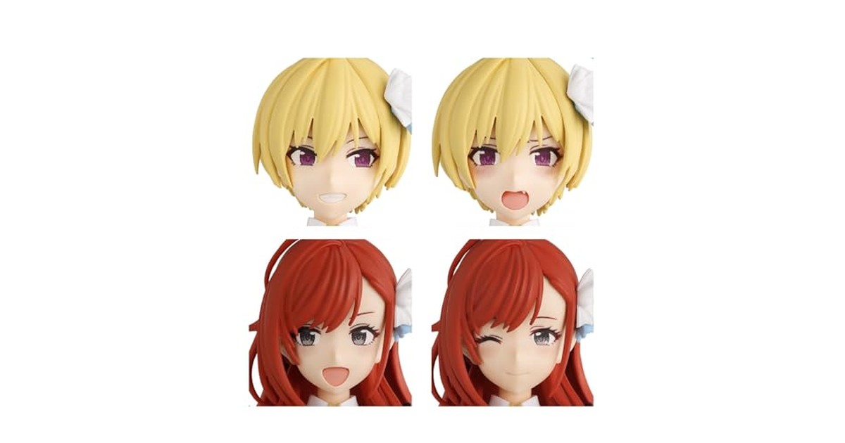 BANDAI SPIRITS(バンダイ スピリッツ) 30MS アイドルマスター シャイニーカラーズ オプションヘアスタイル&フェイスパーツセット(西城樹里/有栖川夏葉) 色分け済みプラモデル の商品画像