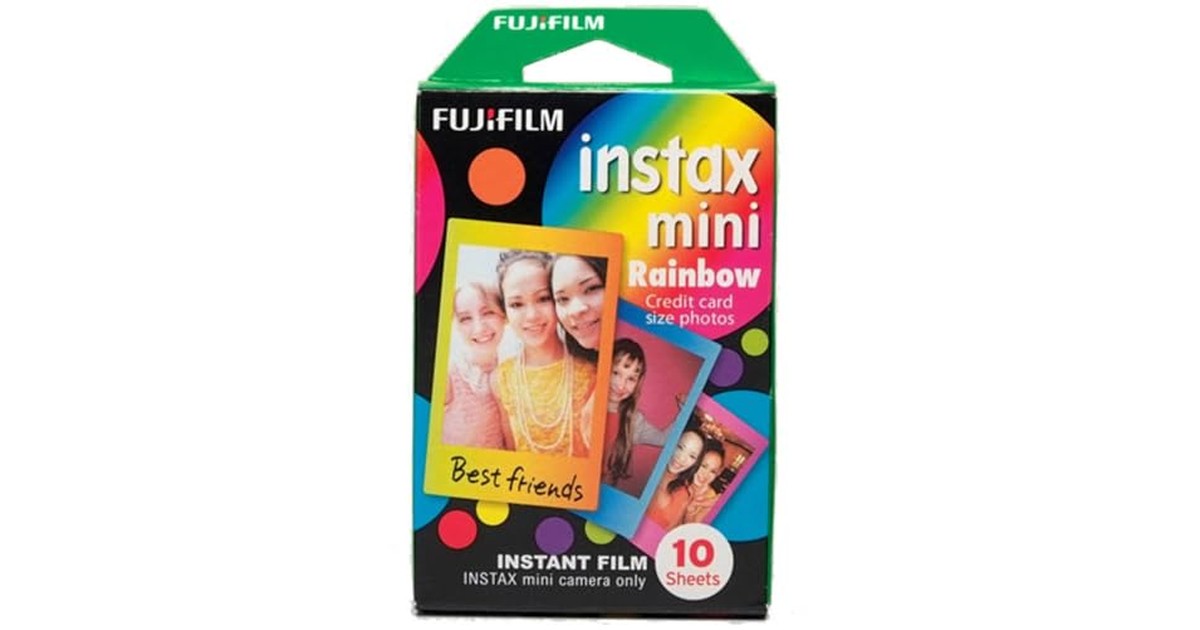 instax 富士フイルム(FUJIFILM) インスタントカメラ チェキ用フィルム 10枚入 絵柄 (レインボー) INSTAX MINI RAINBOW WW1 の商品画像