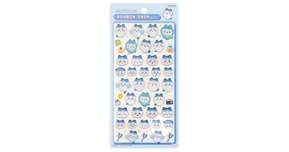 サンスター文具(Sun-Star Stationery) ちいかわ グッズ ボンボンドロップシール ハチワレ S8542902 の商品画像