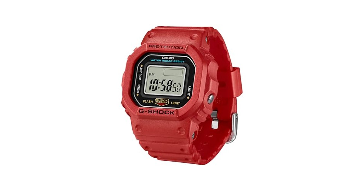 [カシオ] 腕時計 ジーショック 【国内正規品】 G-SHOCK nano 環境配慮素材採用 DWN-5600-4JR メンズ レッド の商品画像