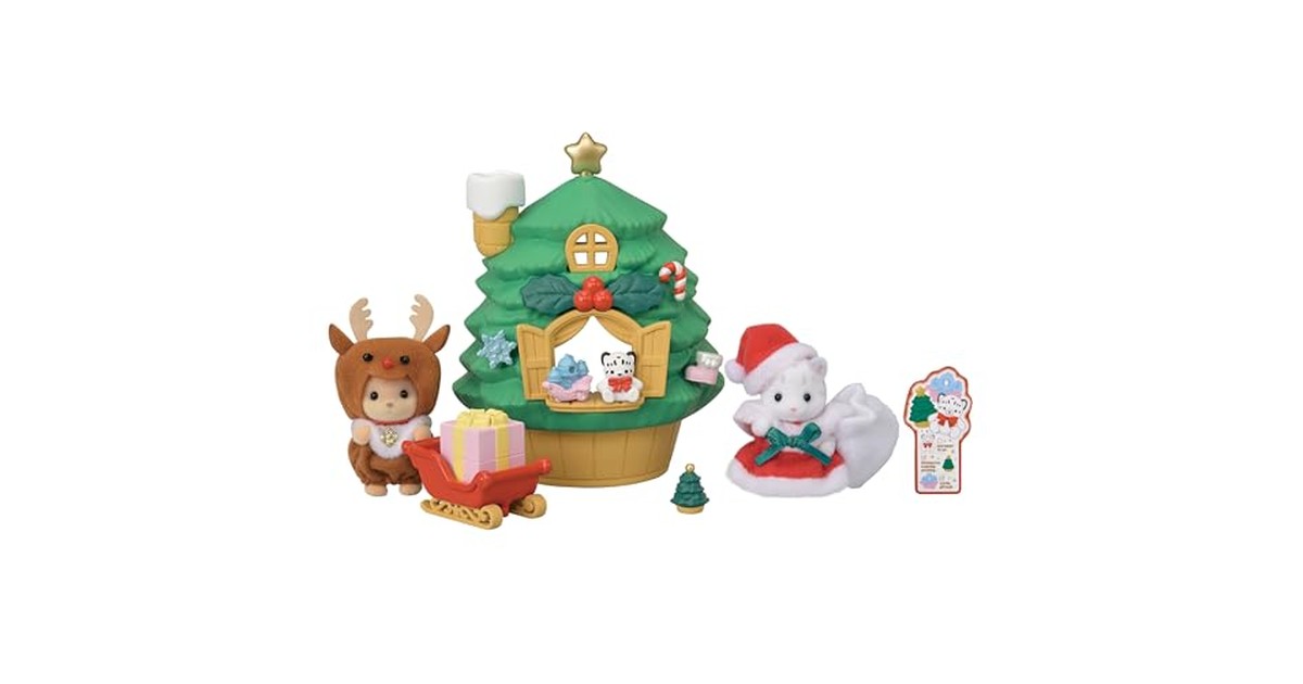 シルバニアファミリー シーズナル 【 赤ちゃんサンタのクリスマスツリーハウス 】 セ-214 STマーク認証 3歳以上 おもちゃ ドールハウス Sylvanian Families エポック社 EPOCH の商品画像