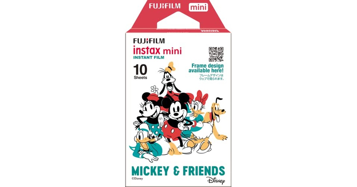 富士フイルム(FUJIFILM) インスタントカメラ チェキ用フィルム 10枚入 ミッキー&フレンズ INSTAX MINI MIC 2 WW 1 の商品画像