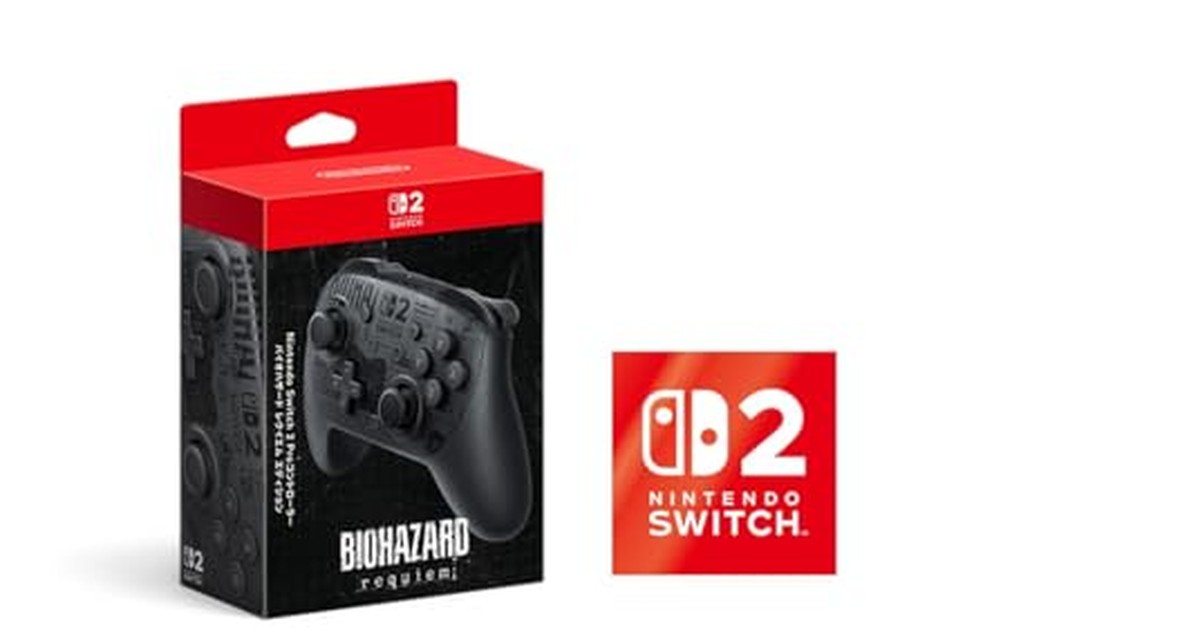 【任天堂純正品】Nintendo Switch 2 Proコントローラー バイオハザード レクイエム エディション 【Amazon.co.jp限定】特典 Nintendo Switch 2 ロゴデザインステッカー 同梱 の商品画像