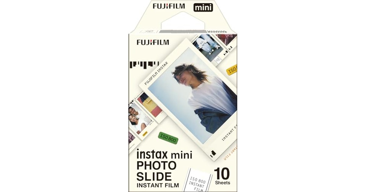 富士フイルム(FUJIFILM) インスタントカメラ チェキ用フィルム 10枚入 絵柄 (フォトスライド) INSTAX MINI P-SLIDE WW 1 の商品画像