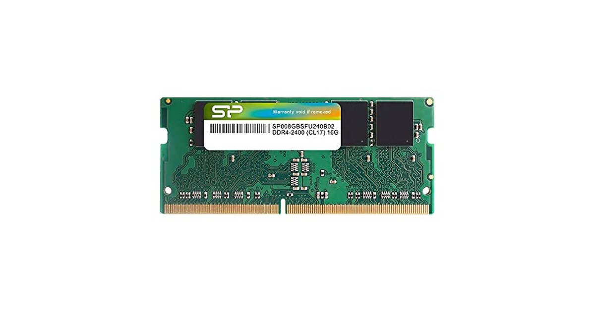 シリコンパワー ノートPC用メモリ DDR4-2400(PC4-19200) 8GB×1枚 260Pin 1.2V CL17 SP008GBSFU240B02 の商品画像