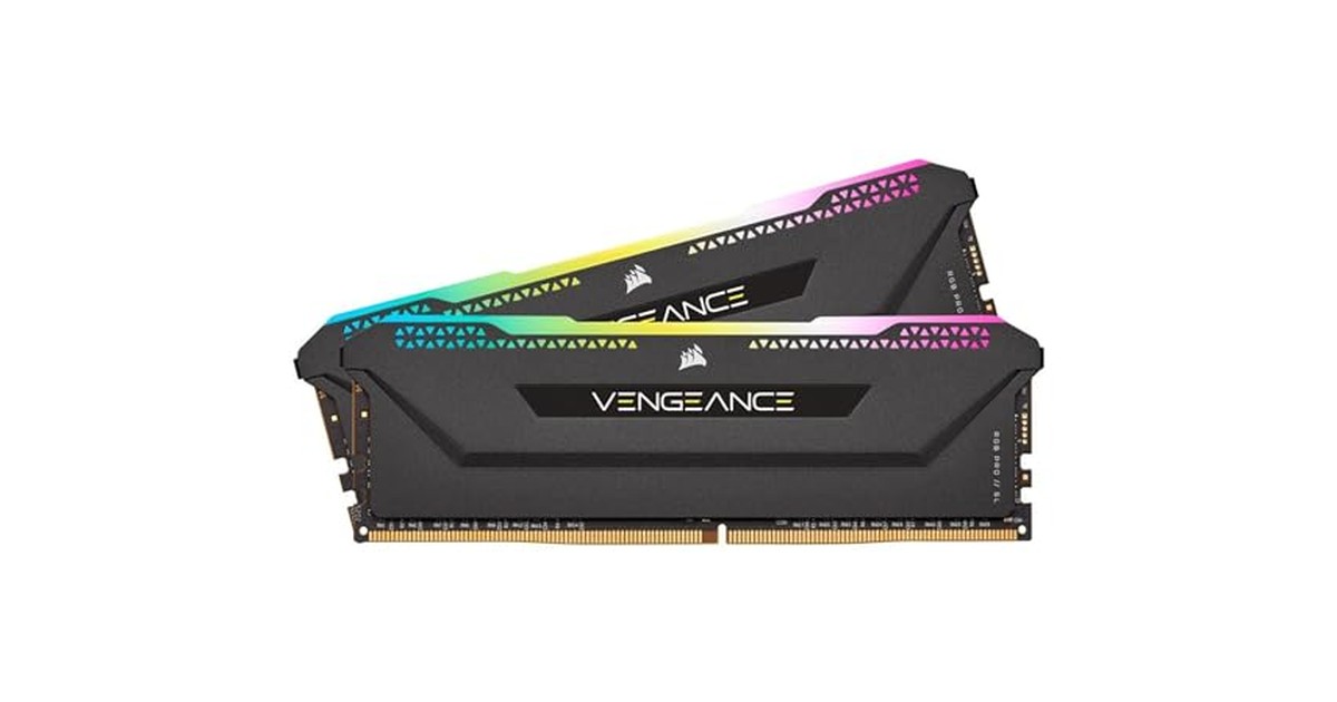 CORSAIR DDR4-3600MHz デスクトップPC用 メモリ VENGEANCE RGB PRO SLシリーズ 16GB [8GB×2枚] CMH16GX4M2Z3600C18 (PC4-28800) の商品画像
