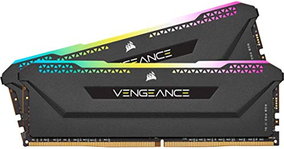 CORSAIR DDR4-3600MHz デスクトップPC用 メモリ VENGEANCE RGB PRO SLシリーズ 32GB [16GB×2枚] CMH32GX4M2D3600C18 (PC4-28800) の商品画像