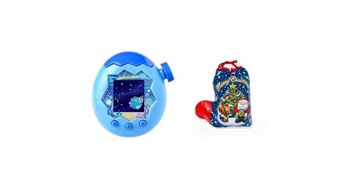 Tamagotchi Paradise - Blue Water 対象年齢 6才以上 たまごっちパラダイス + クリスマス ラッピング袋 セット SL の商品画像