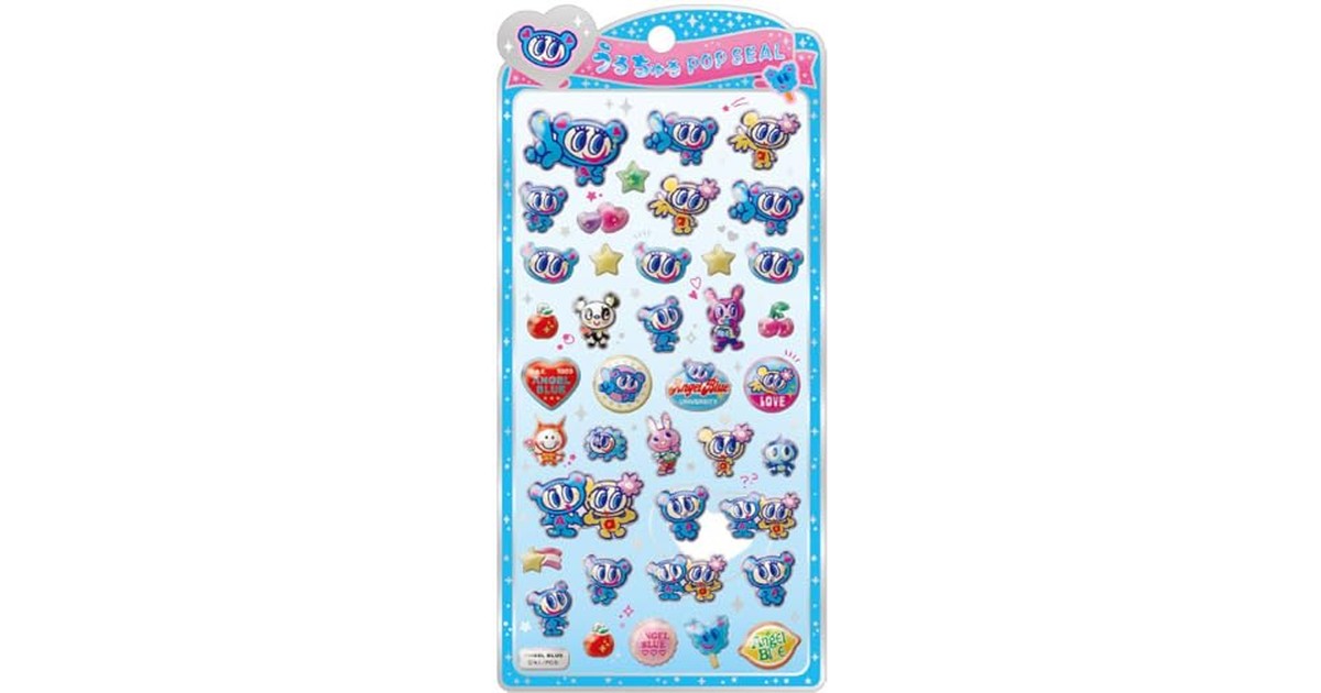 クラックス CRUX うるちゅる ポップシール エンジェルブルー1 ぷっくり 立体 スマホデコ 推し活 132430 の商品画像