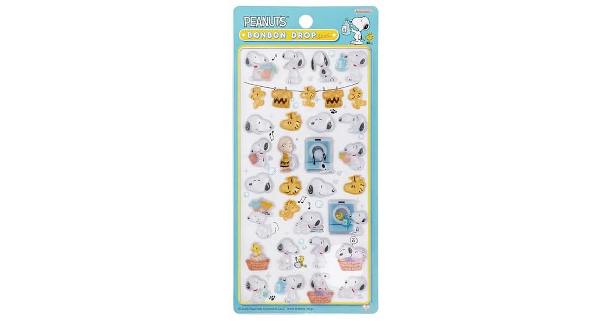 サンスター文具 スヌーピー シール ボンボンドロップシール ランドリー S8812187 の商品画像