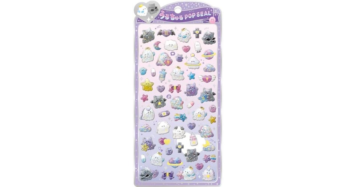 クラックス CRUX うるちゅる ポップシール テンシーヌとアクマーヌ ぷっくり 立体 スマホデコ 推し活 130569 の商品画像