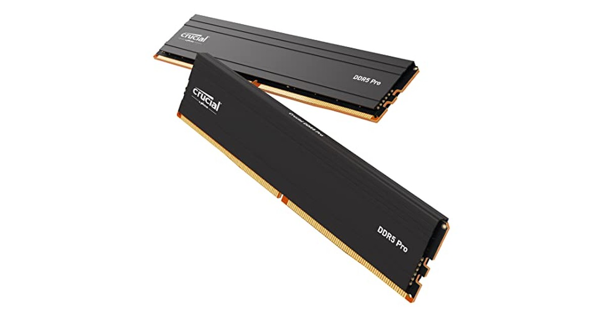 Crucial(クルーシャル) PRO (マイクロン製) デスクトップ用メモリ 16GBX2枚 DDR5-5600制限付無期限保証 CP2K16G56C46U5【国内正規代理店品】 の商品画像