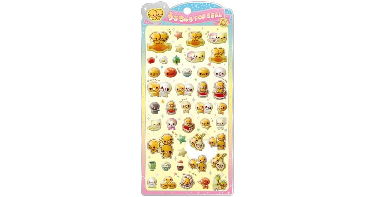 クラックス CRUX うるちゅる ポップシール なっとうちゃん ぷっくり 立体 スマホデコ 推し活 132244 の商品画像