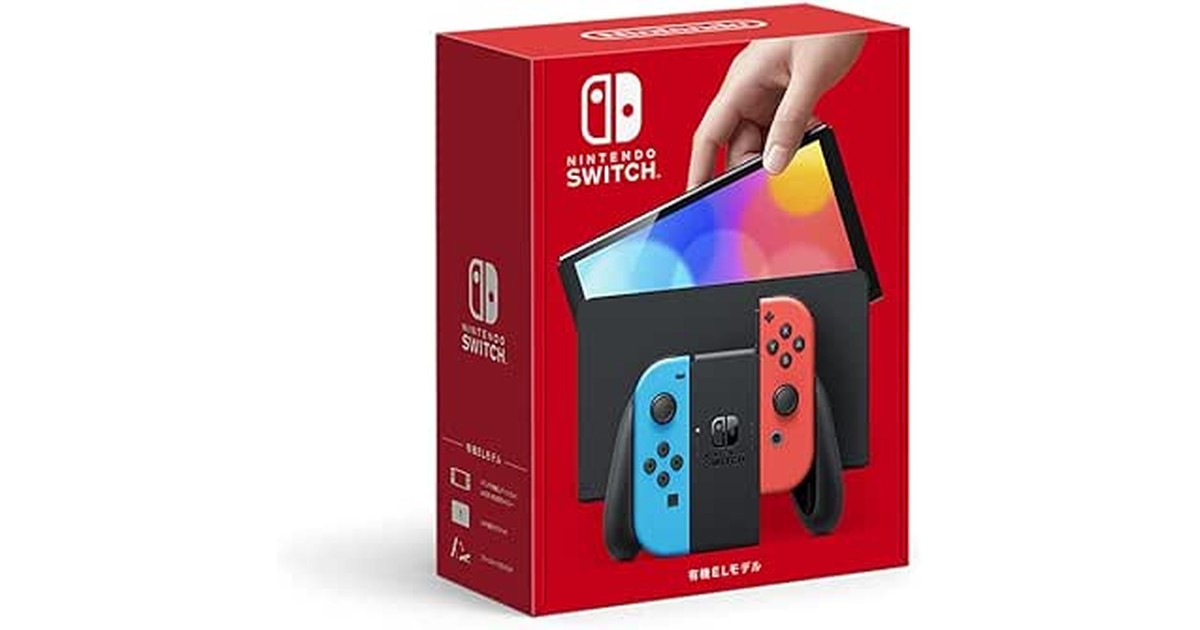 Nintendo Switch(有機ELモデル) Joy-Con(L) ネオンブルー/(R) ネオンレッド の商品画像