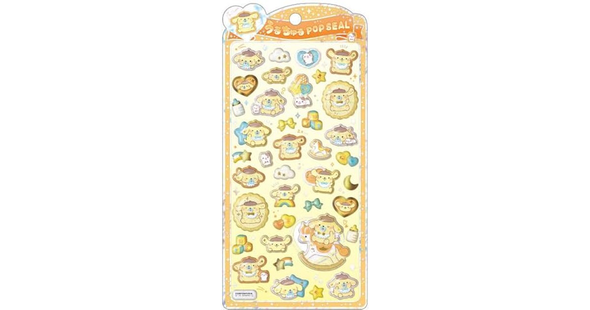 クラックス CRUX うるちゅる ポップシール ポムポムプリンベビー ぷっくり 立体 スマホデコ 推し活 131787 の商品画像