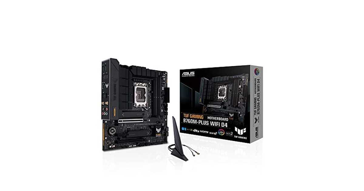 ASUS TUF GAMING B760M-PLUS WIFI D4 intel 第14・13・12世代 CPU対応 LGA1700 B760 搭載 DDR4 mATX マザーボード/国内正規代理店品 の商品画像