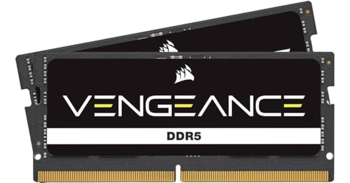 CORSAIR DDR5-4800MHz ノートPC用 メモリ VENGEANCE DDR5 64GB [32GB×2枚] SO-DIMM CMSX64GX5M2A4800C40 (PC5-38400) ブラック の商品画像