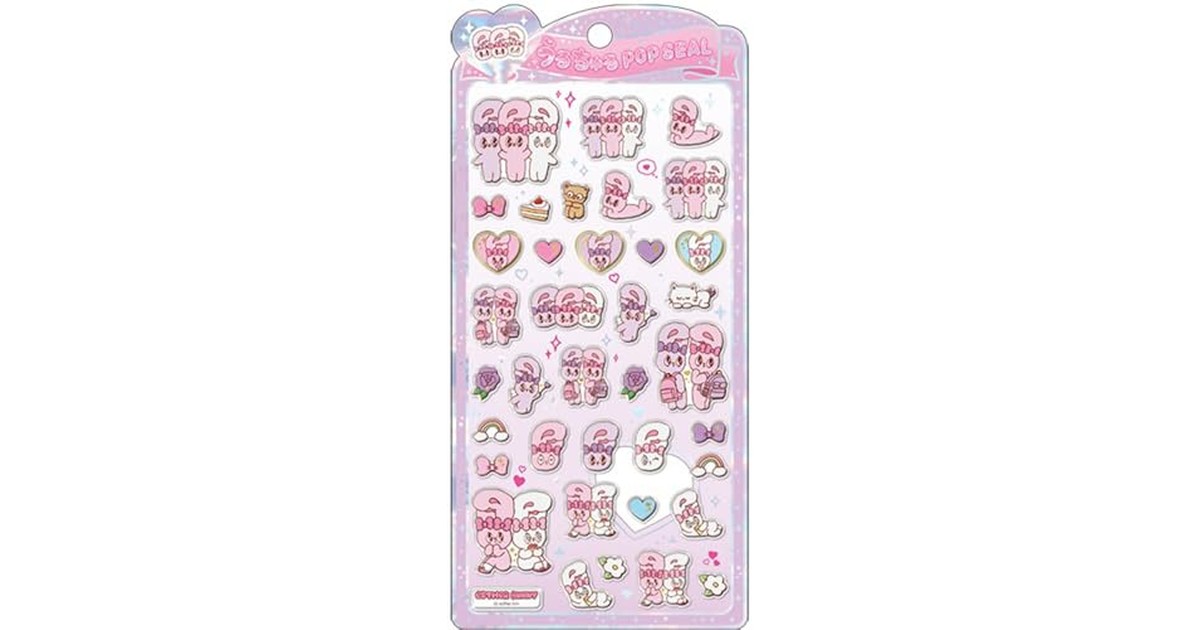 クラックス CRUX うるちゅる ポップシール エスターバニー グループ ぷっくり 立体 スマホデコ 推し活 135097 の商品画像