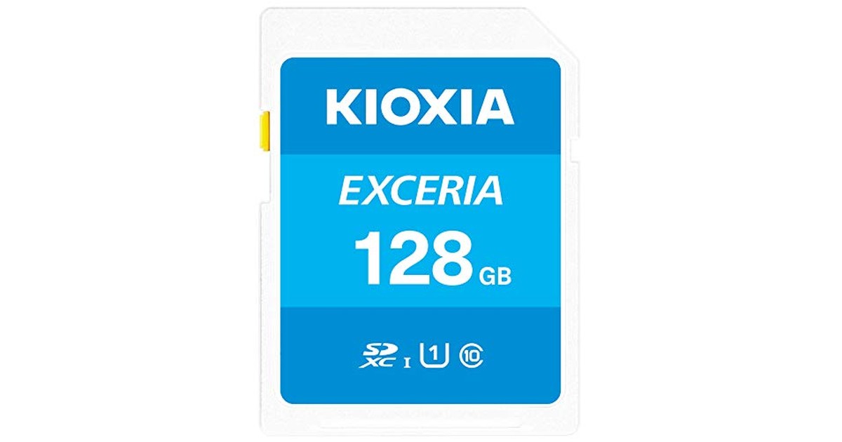 KIOXIA(キオクシア)【日本製】SDカード 128GB SDXC UHS-I Class10 読出速度100MB/s 国内正規品 メーカー保証5年 KLNEA128G の商品画像