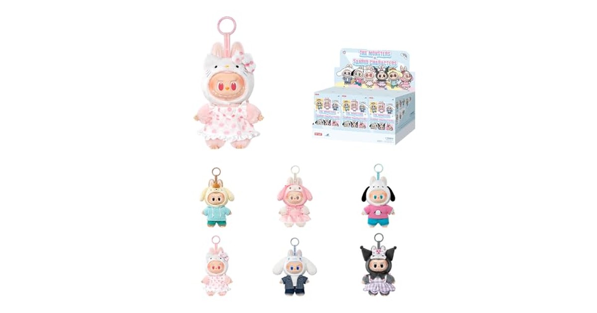 POP MART THE MONSTERS × Sanrio Characters ぬいぐるみペンダント【アソートボックス 6ピース 】ポップマート ガチャガチャ ブラインド ボックス フィギュア プラモデル プレミアム おもちゃ ソフビ オリジナル キャラクター 誕生日 プレゼント の商品画像