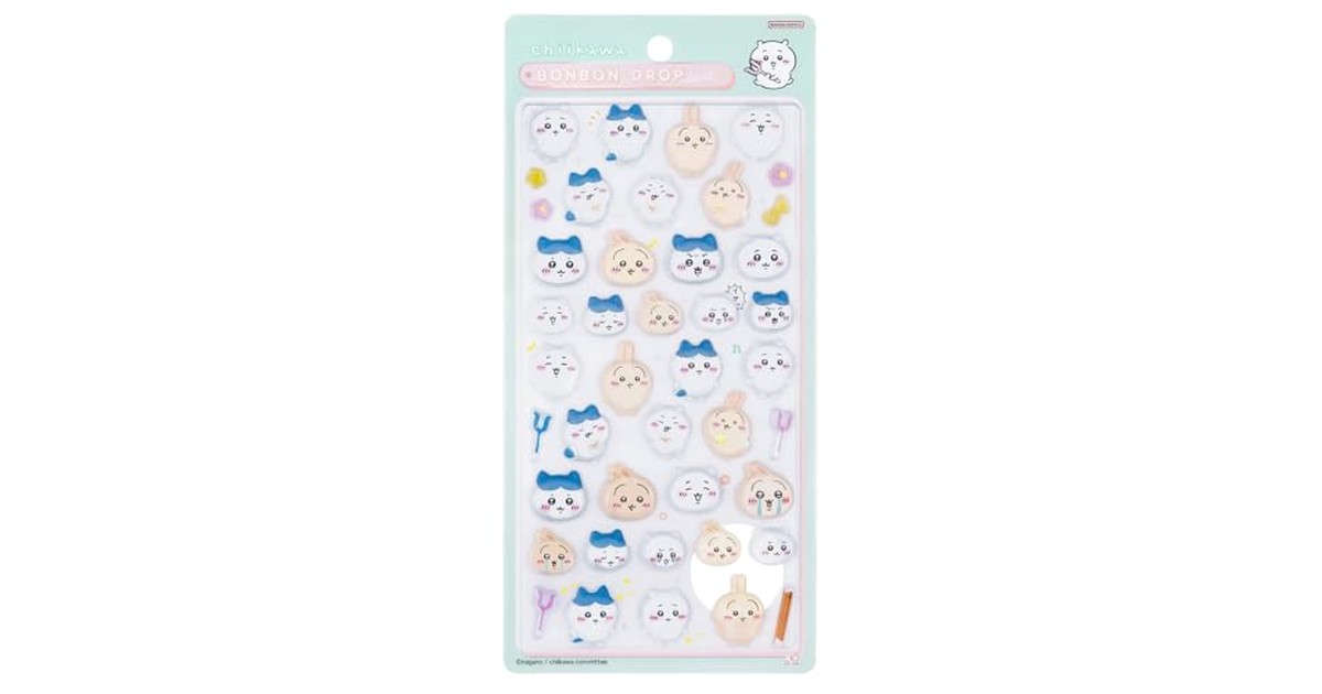 サンスター文具(Sun-Star Stationery) ちいかわ グッズ ボンボンドロップシール ちいかわ×ハチワレ×うさぎ S8542945 の商品画像