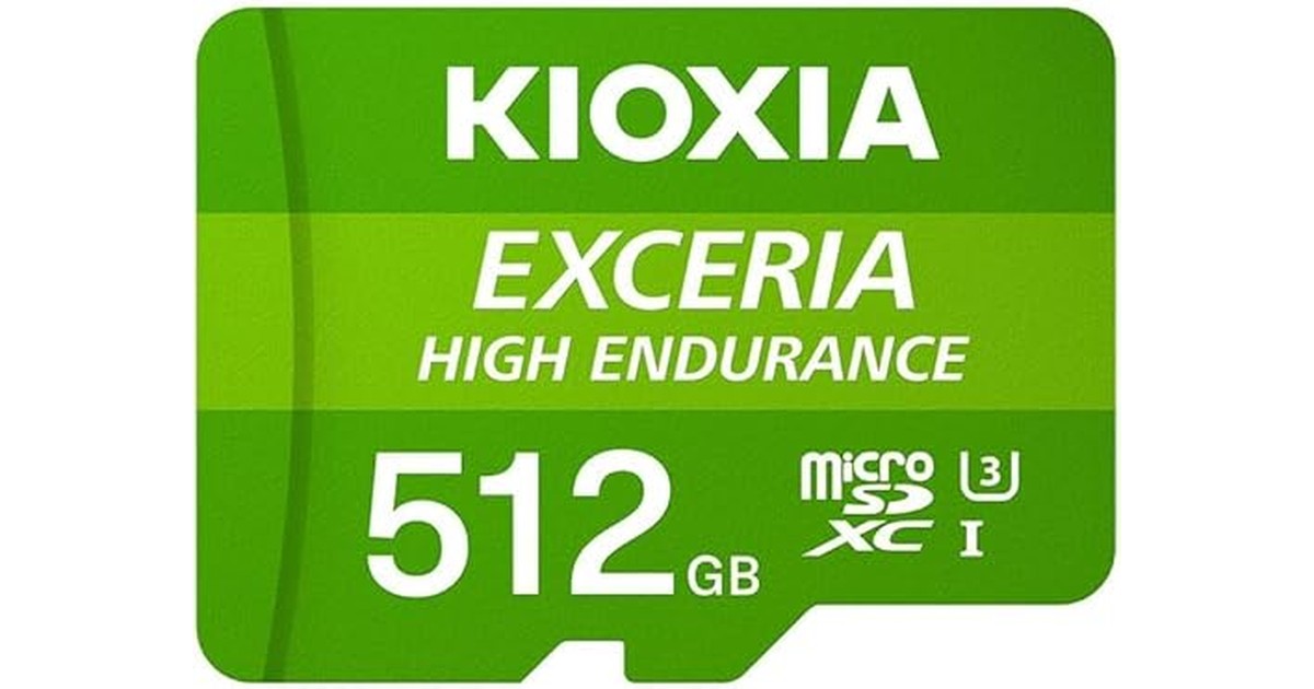 KIOXIA(キオクシア) 旧東芝メモリ microSD 512GB 高耐久 監視カメラ・ドライブレコーダー対応 UHS-I U3 V30 Class10 最大読出速度100MB/s 国内サポート正規品 メーカー保証5年 KLMHA512G の商品画像